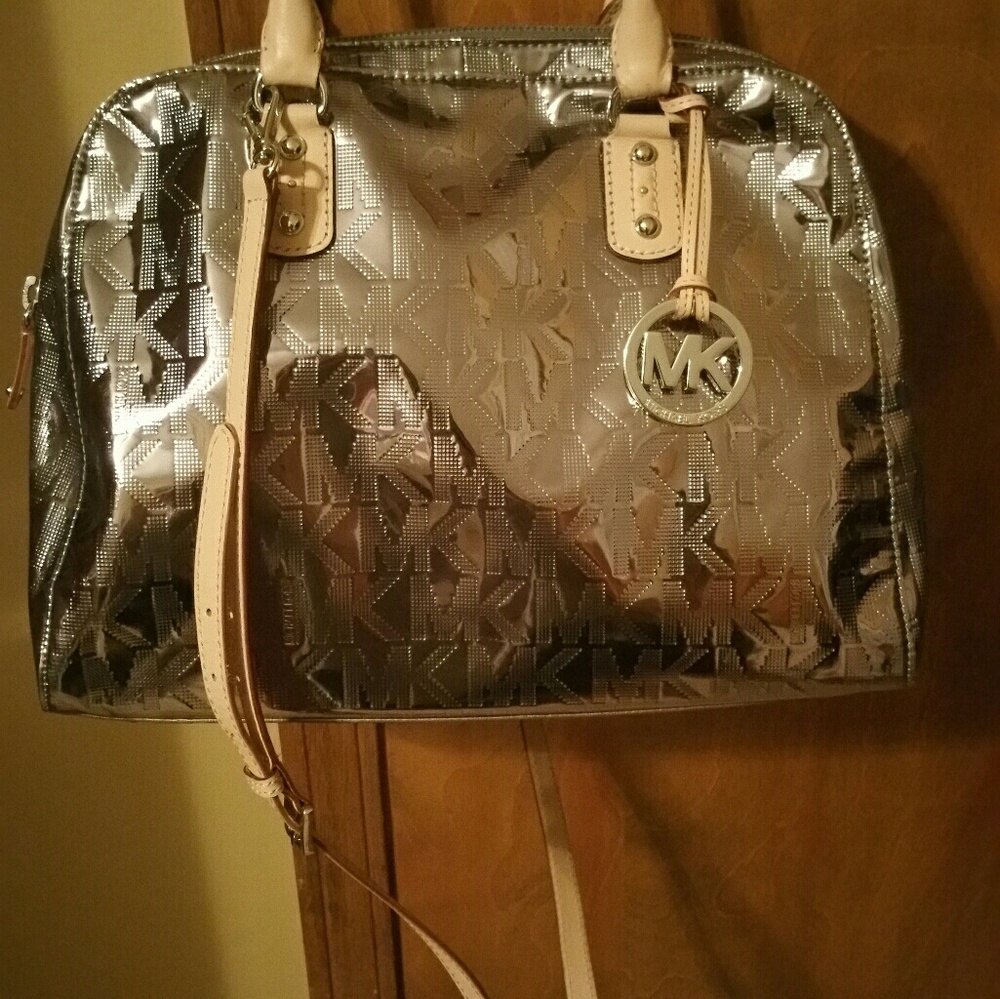 Authentic Michael Kors Metallic Handbag
